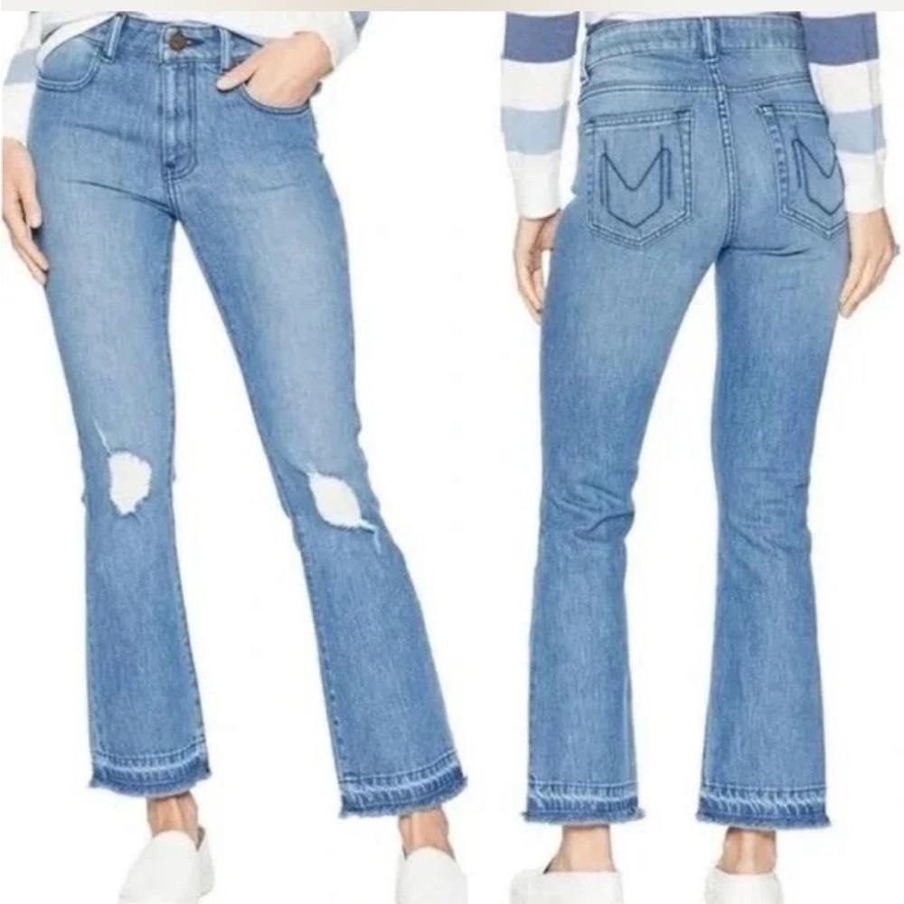 Show Me Your Mumu Jaclyn Mid Rise Jean in Tidal Wave Wash